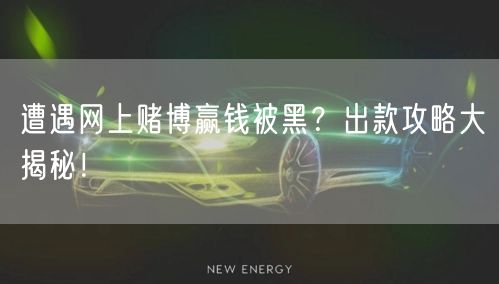 遭遇网上赌博赢钱被黑？出款攻略大揭秘！