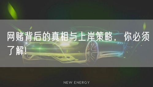 网赌背后的真相与上岸策略，你必须了解!