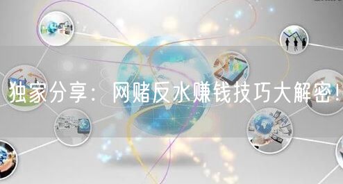 独家分享：网赌反水赚钱技巧大解密！